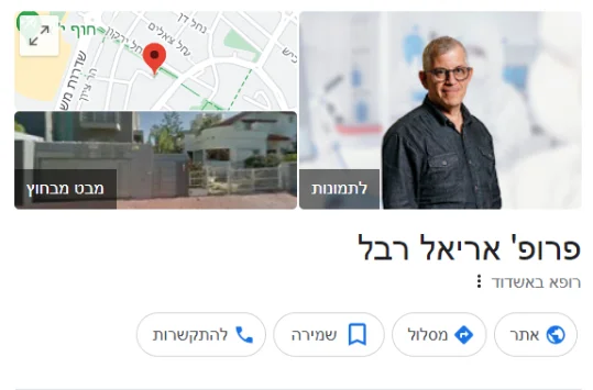 פרופ אריאל רבל דוגמה חלק עליון GMB